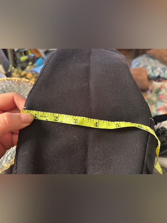 Givenchy Parfums Black Canvas & Leather Hobo Tote Bag Tassel Large Purse • Rare - Picture 14 of 16